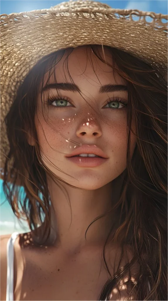 Sunlit Serenity: A Coastal Muse