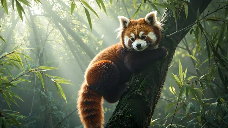 The Playful Red Panda