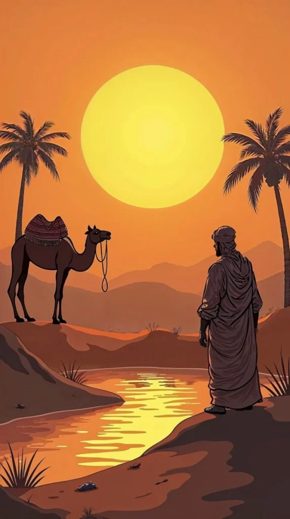 Oasis Reverie: Solace in the Sands