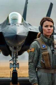 Female fighter pilot