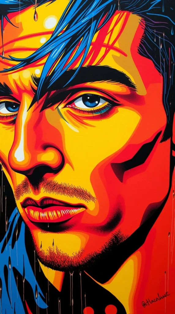 Pop Art Portrait of a Man