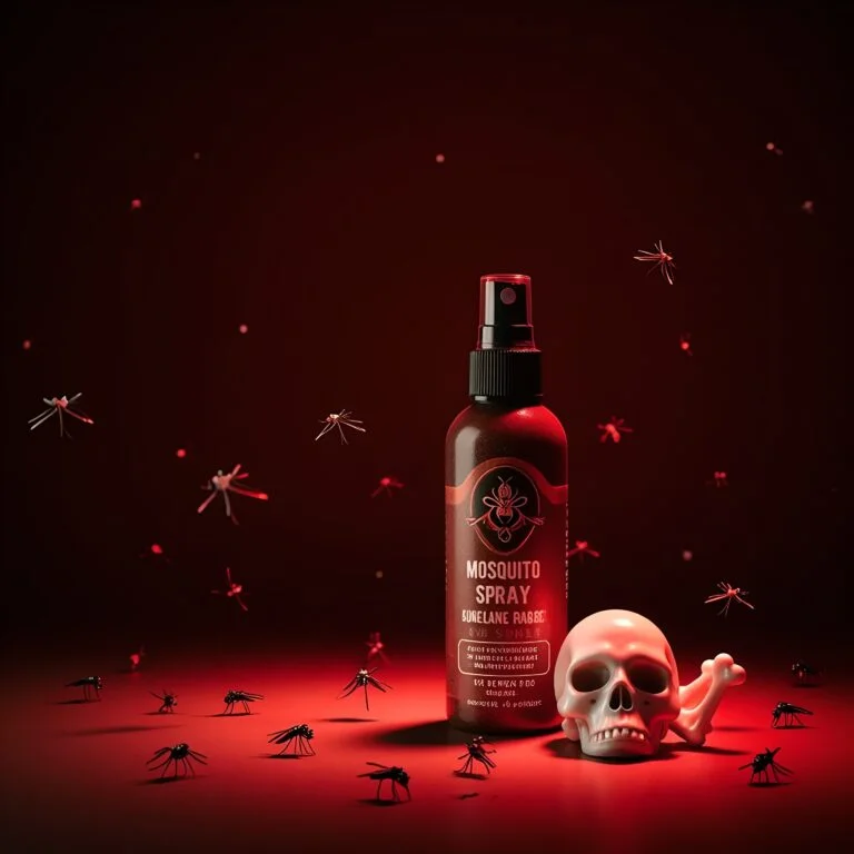 Mosquito Spray and Skull