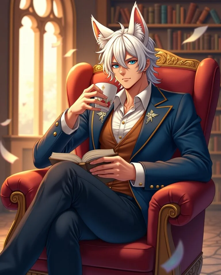 The Arcane Librarian of Mystic Felines