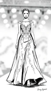 Bridal Runway Illustration