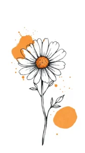 Delicate Floral Tattoo Design