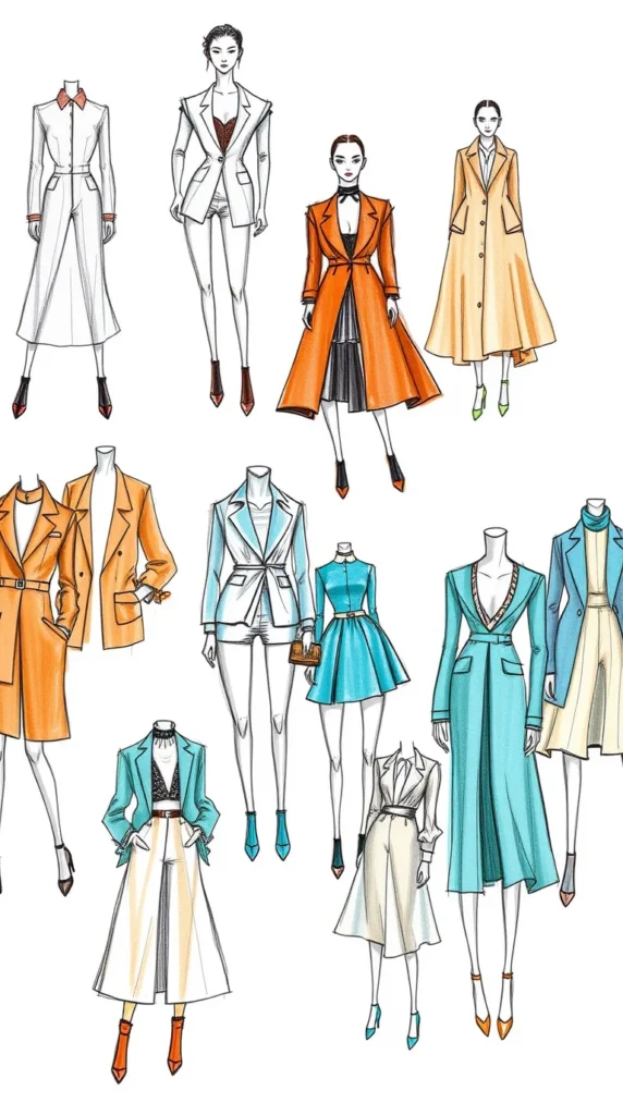 Fashion Sketchbook Page