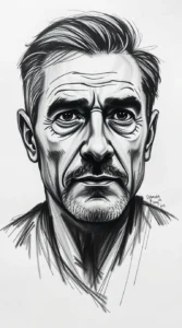 One-Line Portrait of a Man