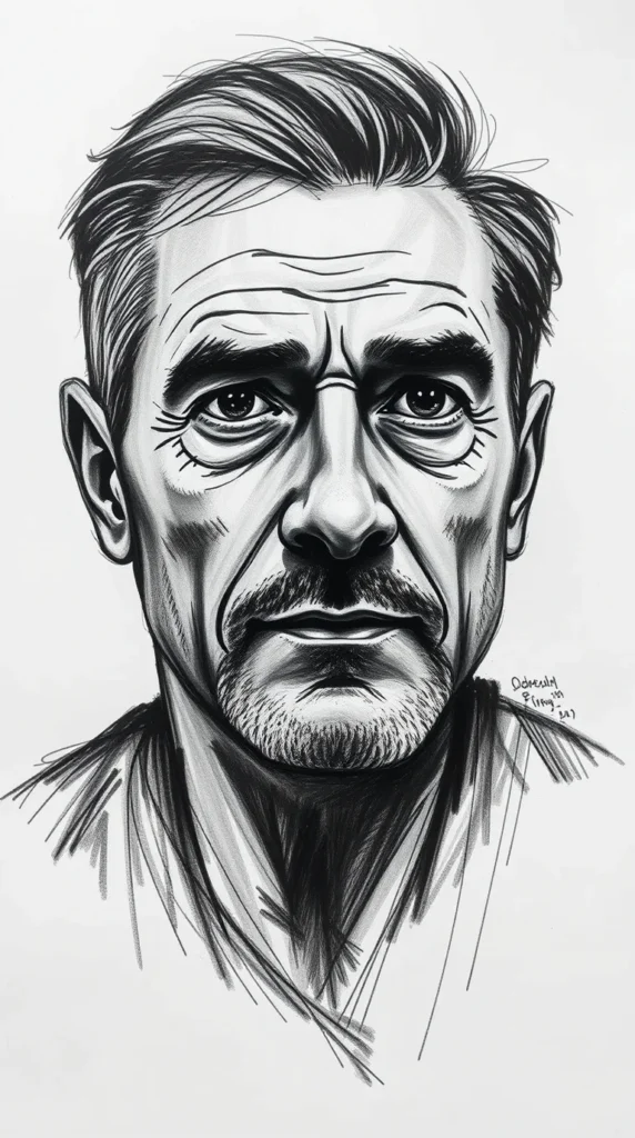 One-Line Portrait of a Man