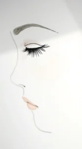Singular Line Face Sketch