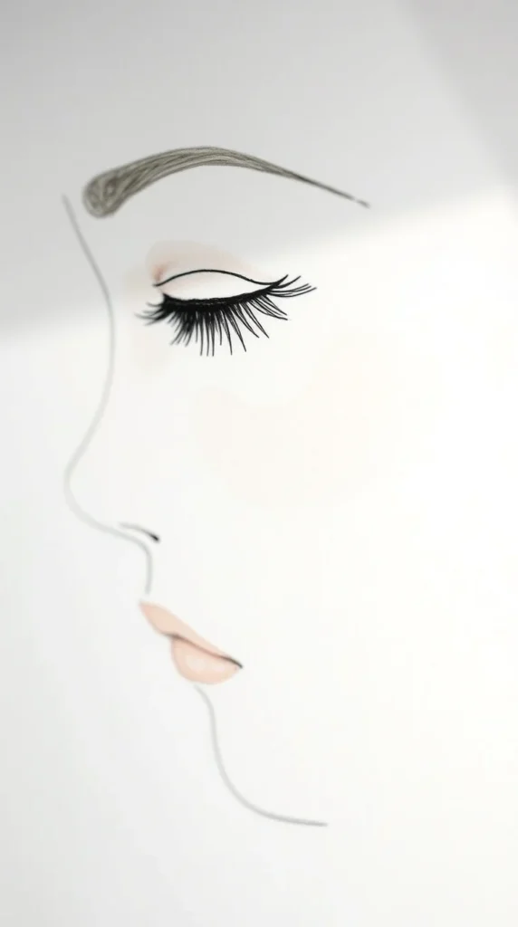 Singular Line Face Sketch