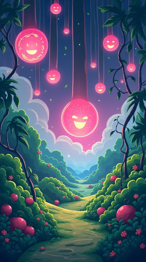 Floating Neon Orb Farm