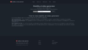 Stability AI Video Generator