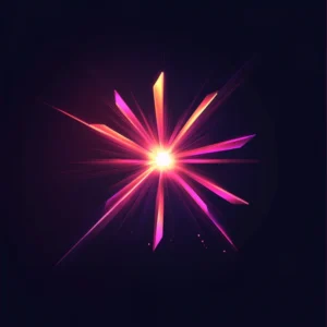 Holographic Starburst with Neon Rays