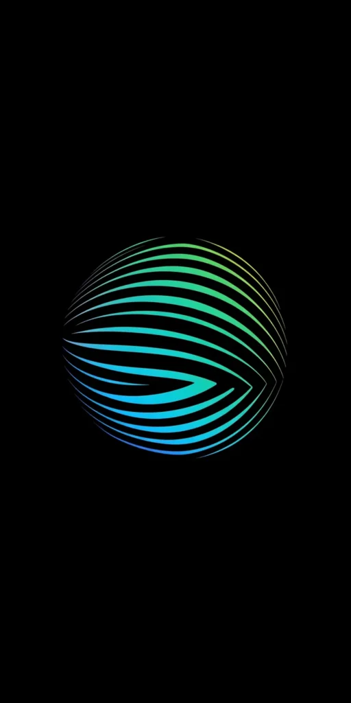 Pulsating Orb with Swirling Energy Lines