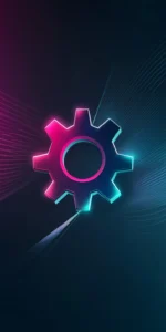 Holographic Gear with Pulsating Neon Waves