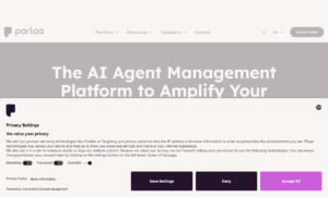 Parloa AI Agent Management Platform