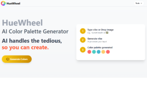 HueWheel – AI Color Palette Generator