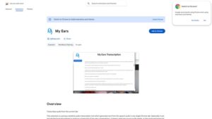 Tab Audio Transcription – Chrome Extension