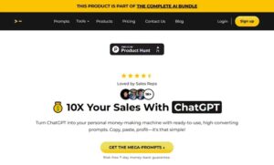 200+ ChatGPT Mega-Prompts for Sales
