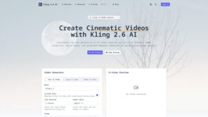 Kling 2.6 AI Video Generator